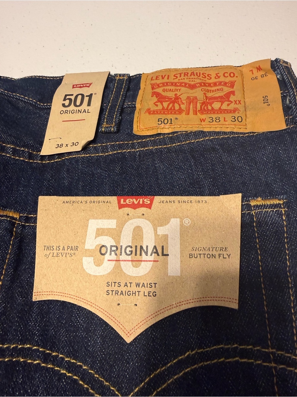 Levi's 501 Original Men's Jeans - Indigo Blue